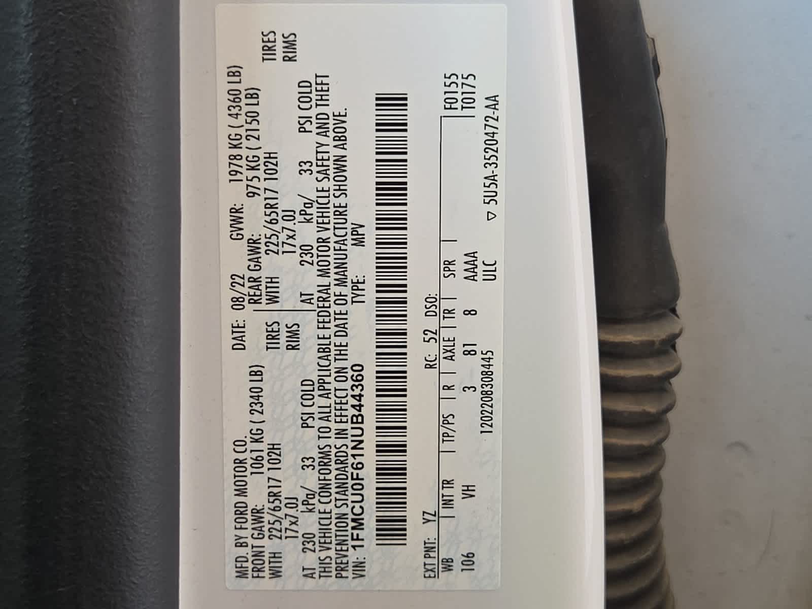 2022 Ford Escape S
