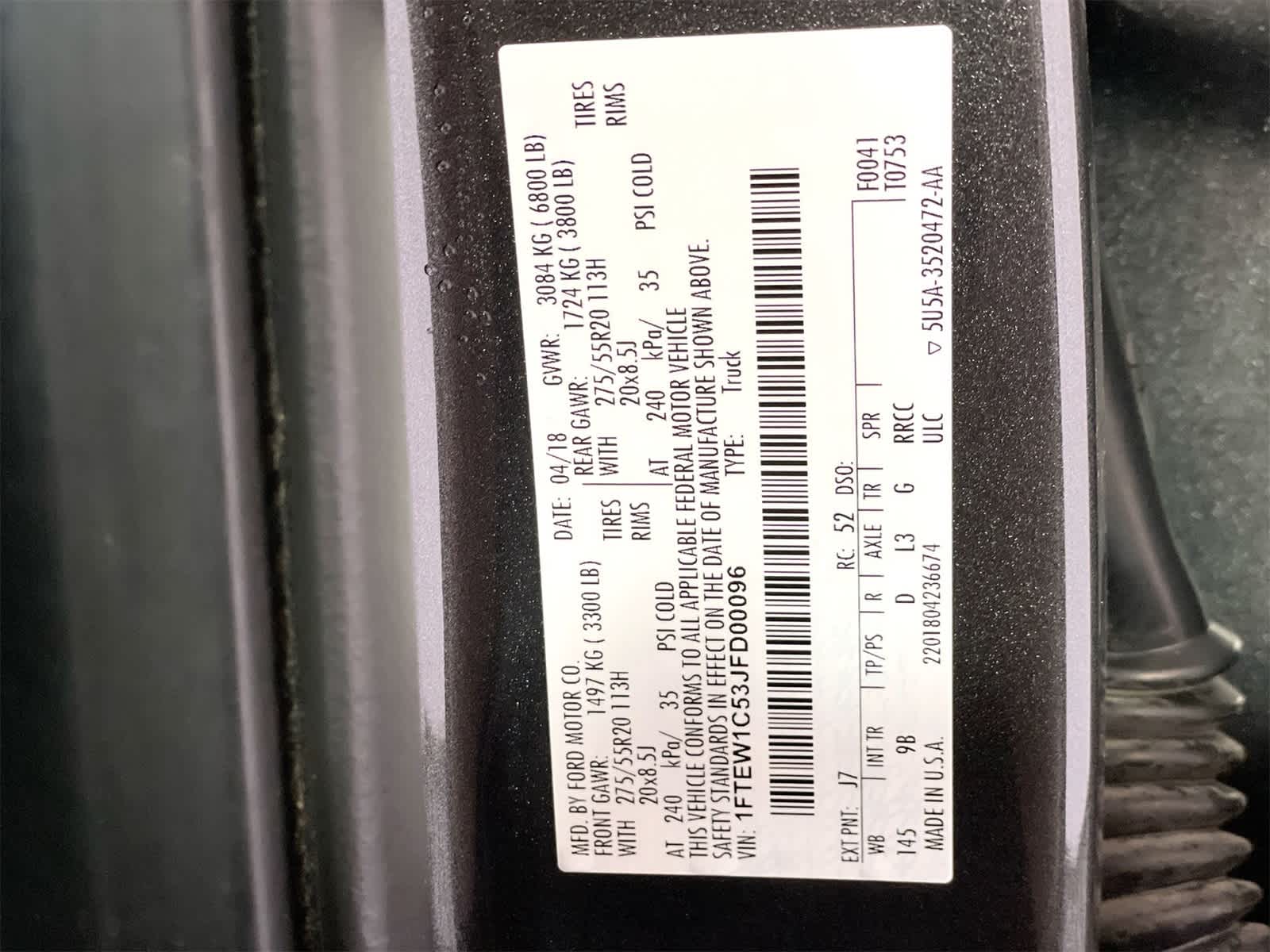 2018 Ford F-150 Platinum