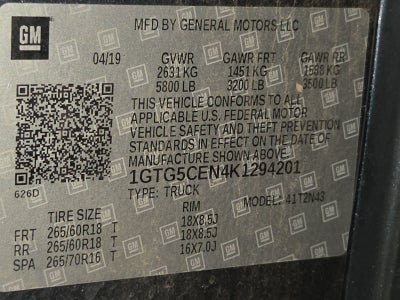 2019 GMC Canyon 2WD SLE