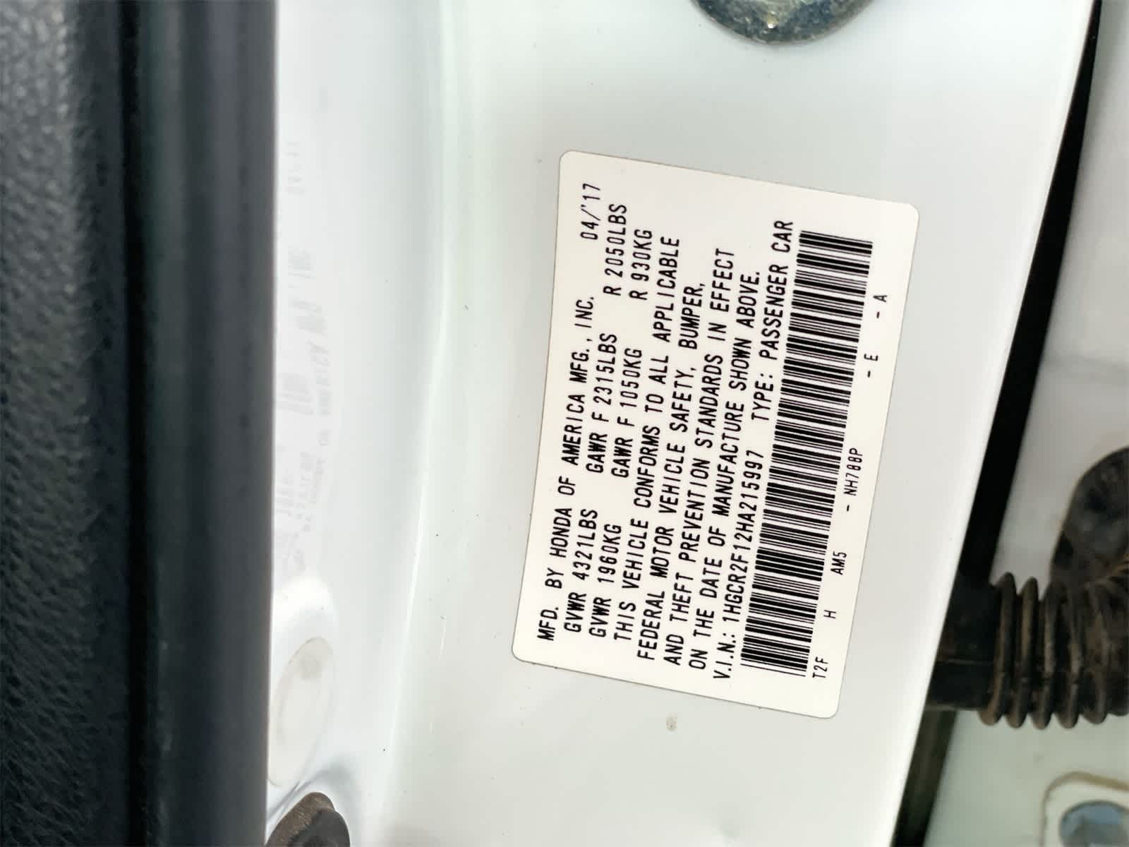 2017 Honda Accord Sport SE