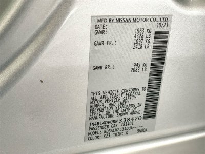 2024 Nissan Altima 2.5 SV