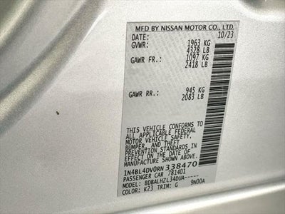 2024 Nissan Altima 2.5 SV