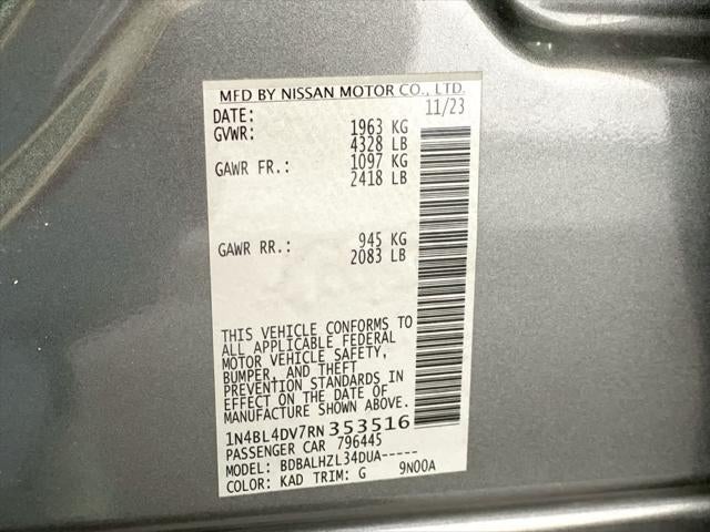 2024 Nissan Altima 2.5 SV