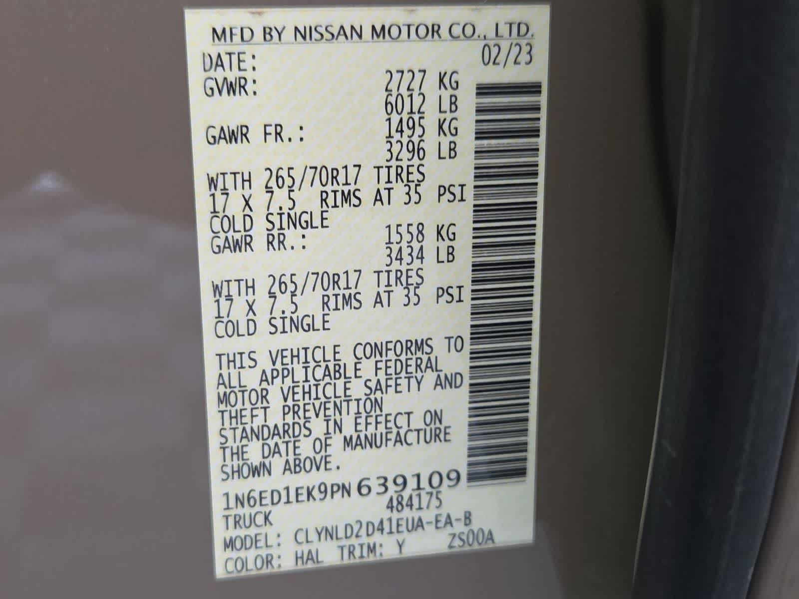 2023 Nissan Frontier PRO-4X
