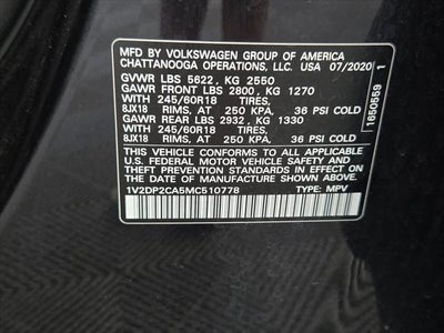 2021 Volkswagen Atlas 2.0T SE