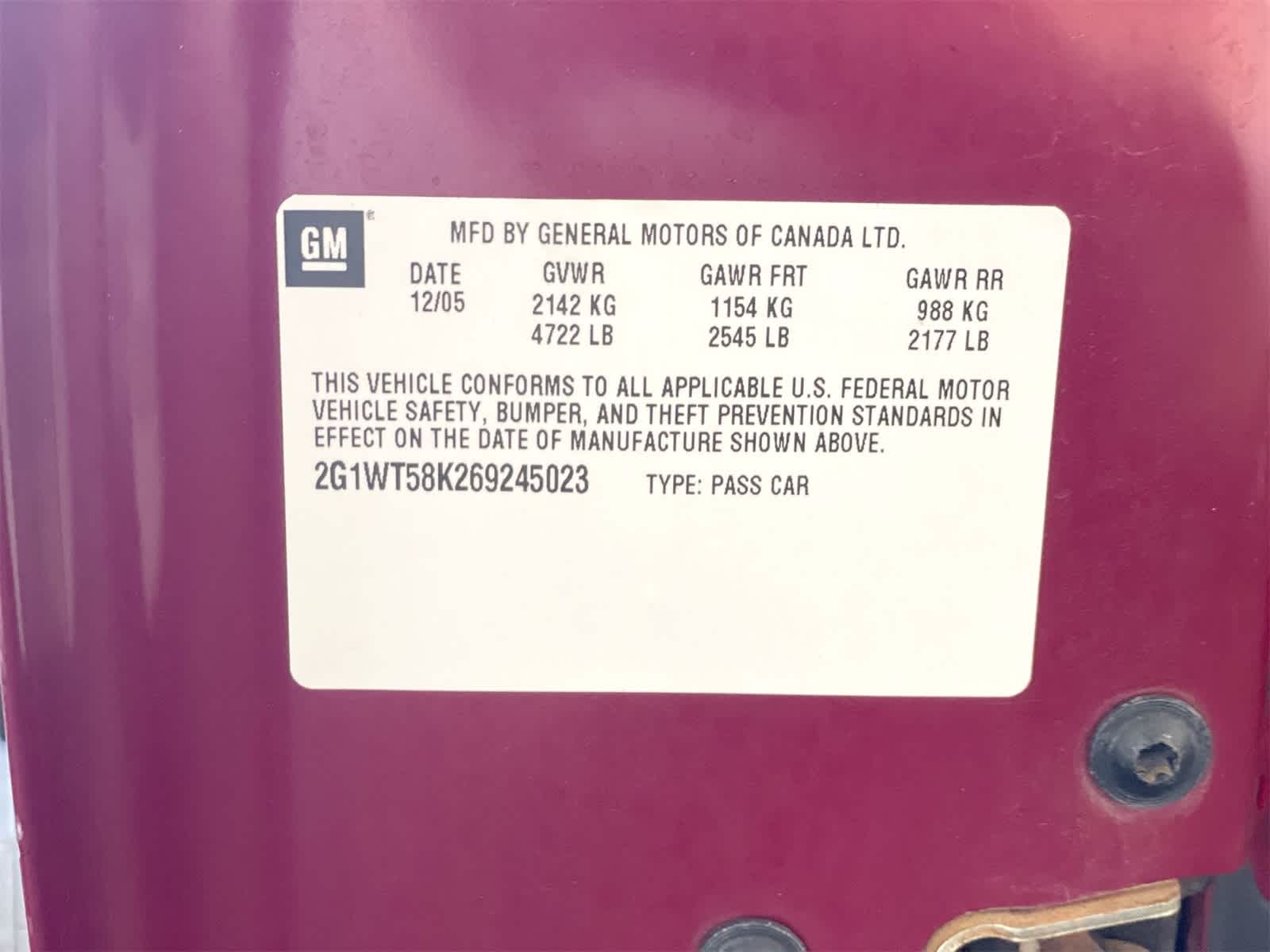 2006 Chevrolet Impala LT 3.5L