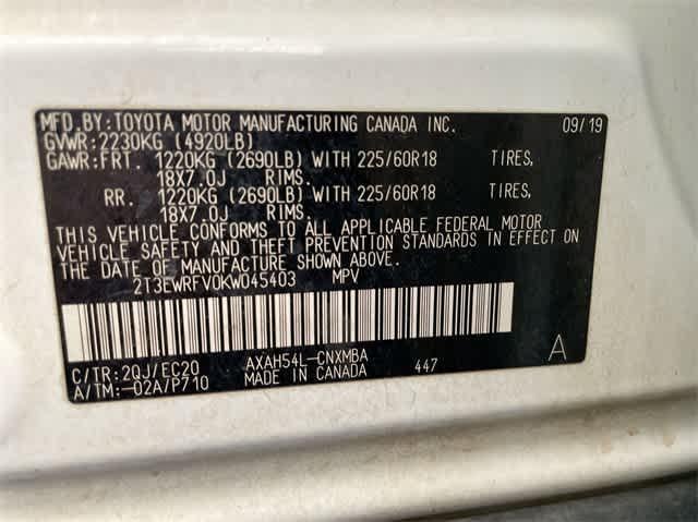 2019 Toyota RAV4 Hybrid XSE