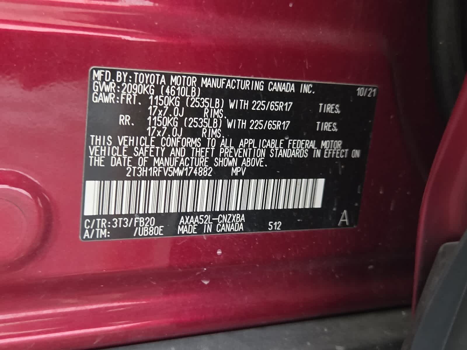 2021 Toyota RAV4 LE
