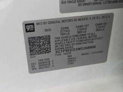 2021 GMC Sierra 1500 AT4