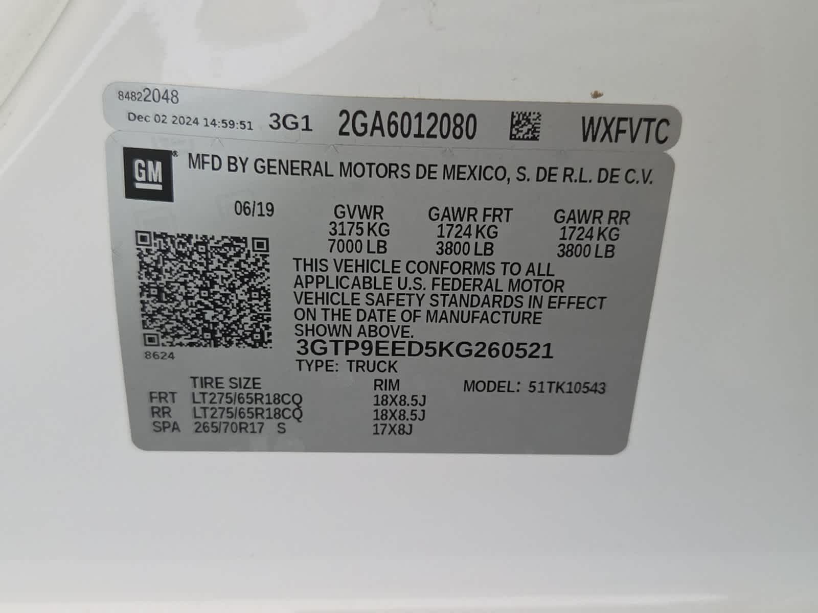 2019 GMC Sierra 1500 AT4