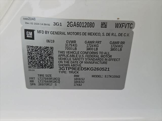 2019 GMC Sierra 1500 AT4