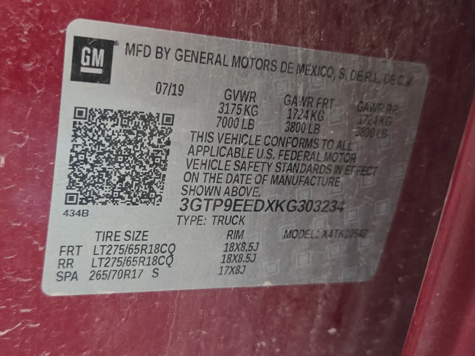 2019 GMC Sierra 1500 AT4