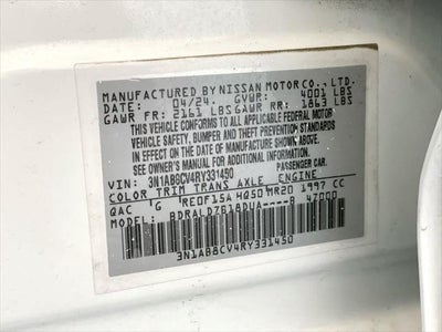 2024 Nissan Sentra SV