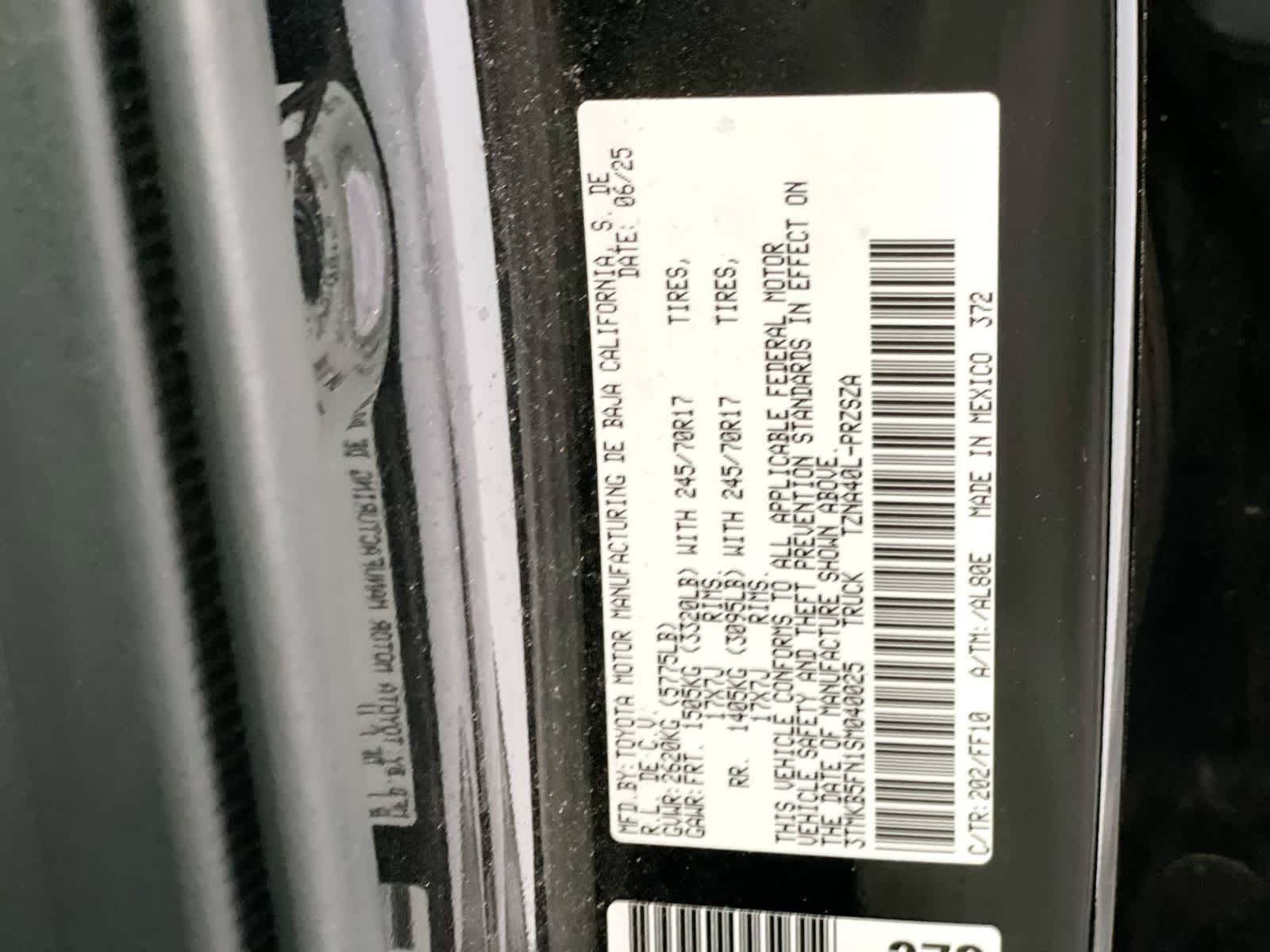 2025 Toyota Tacoma SR5