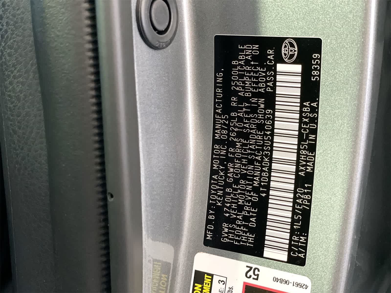 2025 Toyota Camry SE