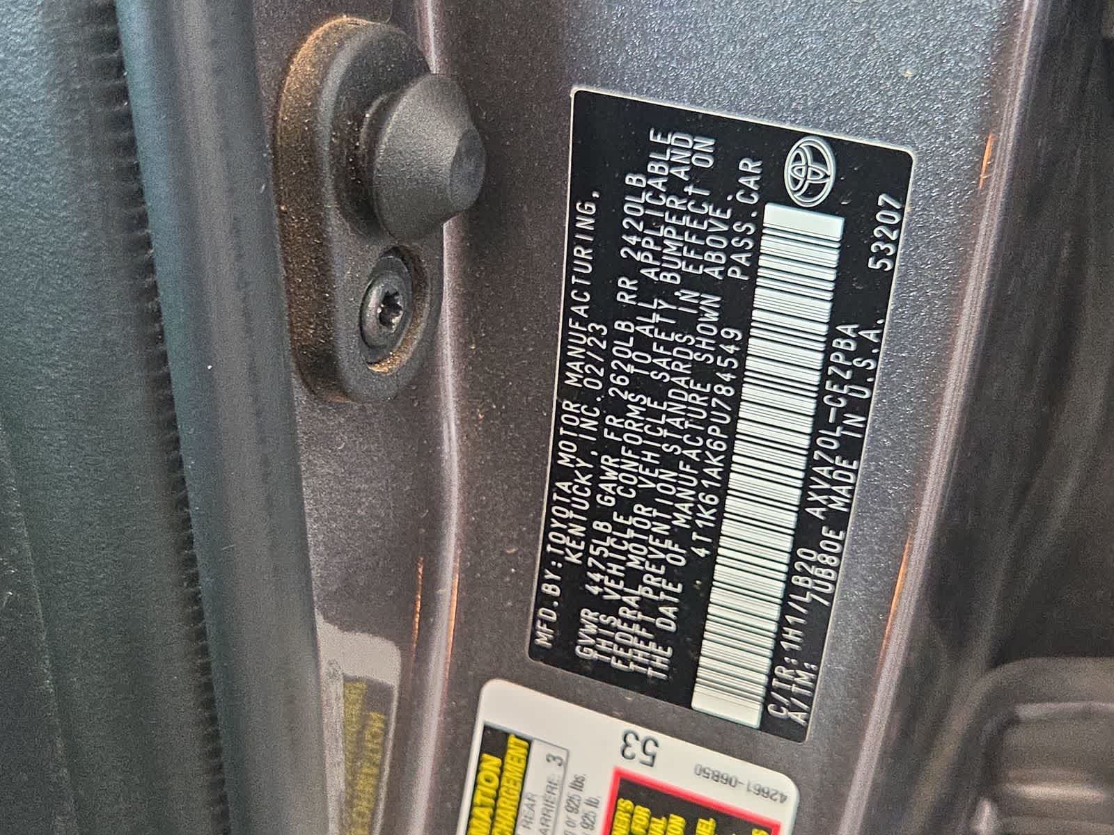 2023 Toyota Camry XSE
