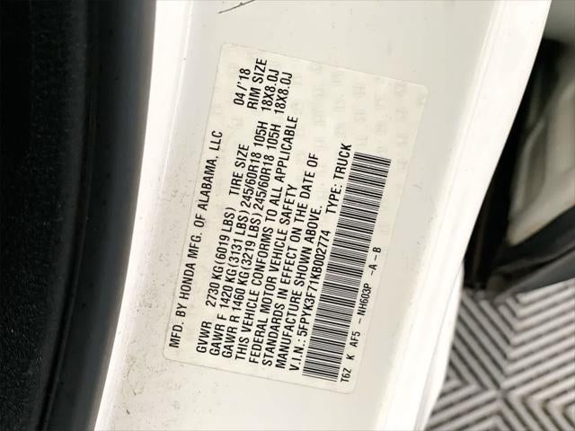 2019 Honda Ridgeline RTL-E