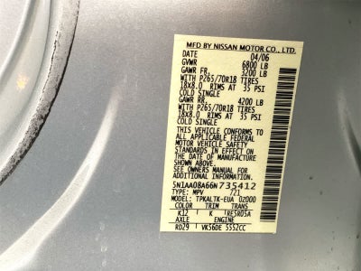 2006 Nissan Armada SE