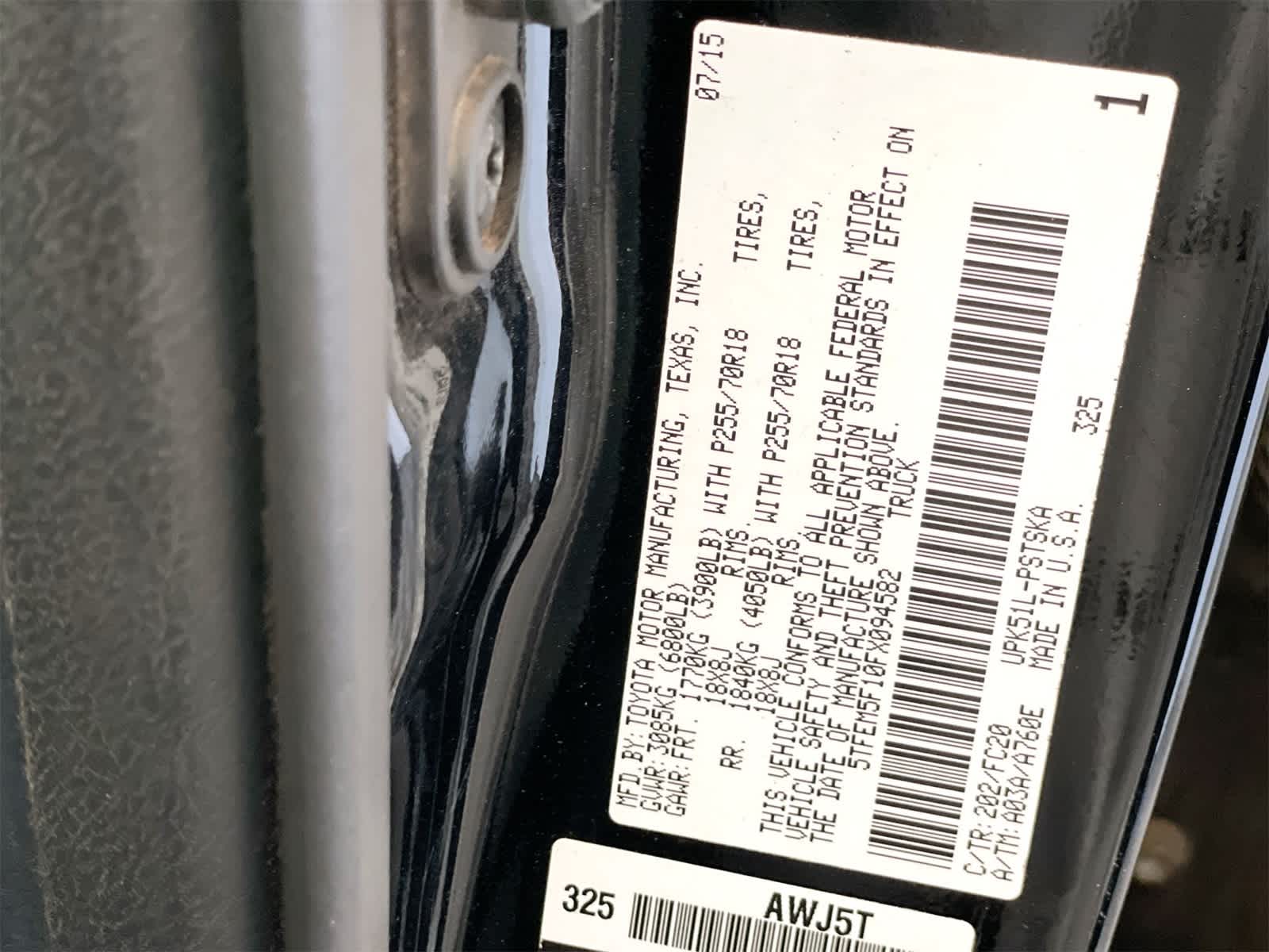 2015 Toyota Tundra SR5