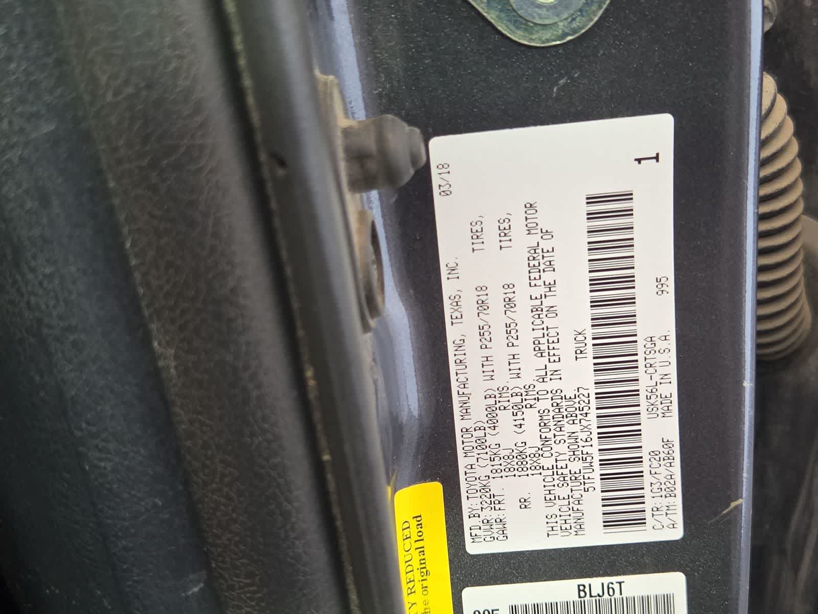 2018 Toyota Tundra SR5