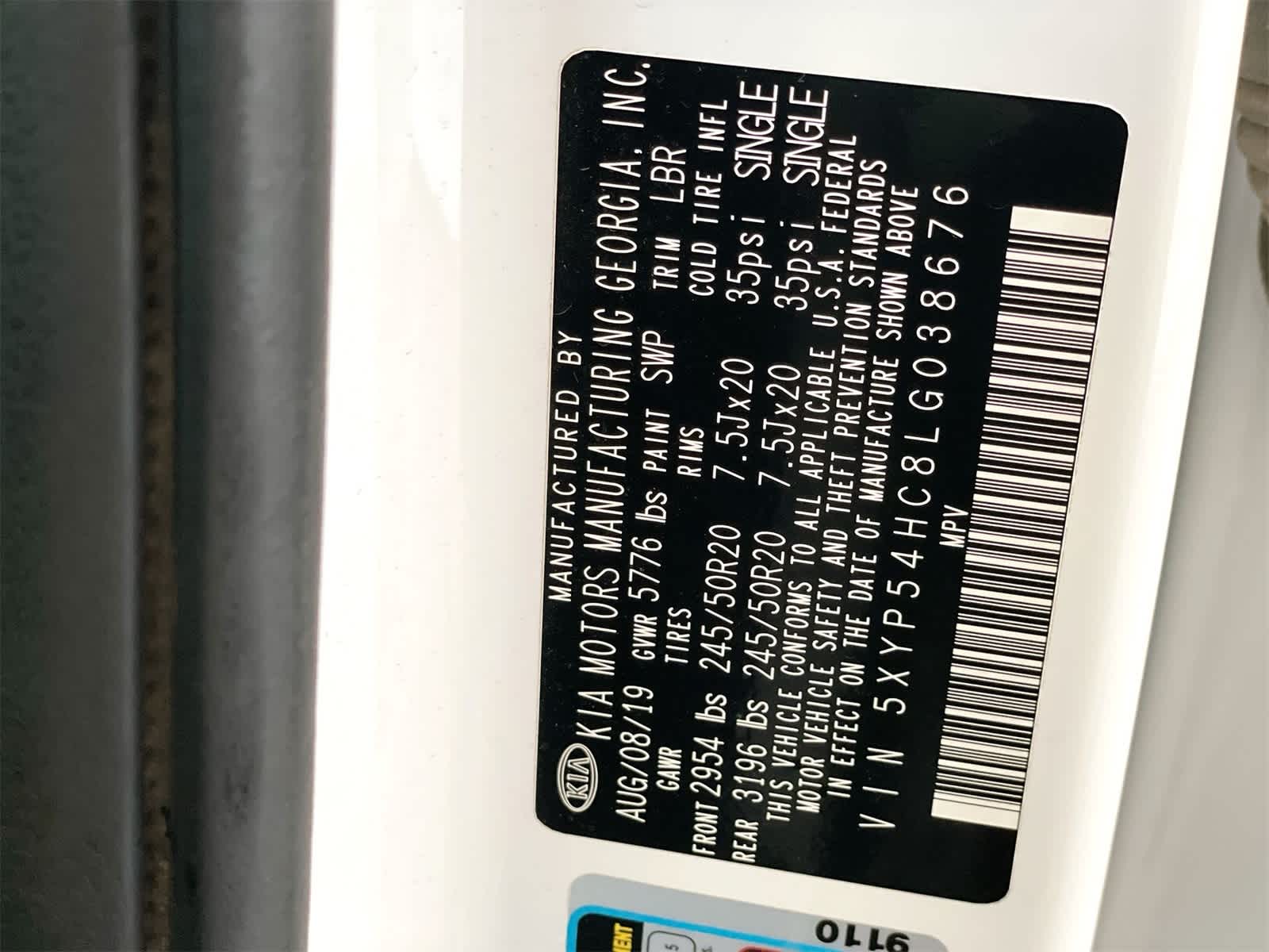 2020 Kia Telluride SX