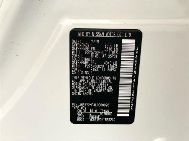 2020 Nissan Armada Platinum