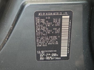 2025 Nissan Armada Platinum Reserve