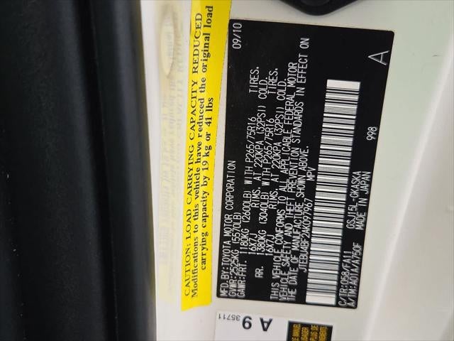 2010 Toyota FJ Cruiser 4WD 4dr Auto (Natl)
