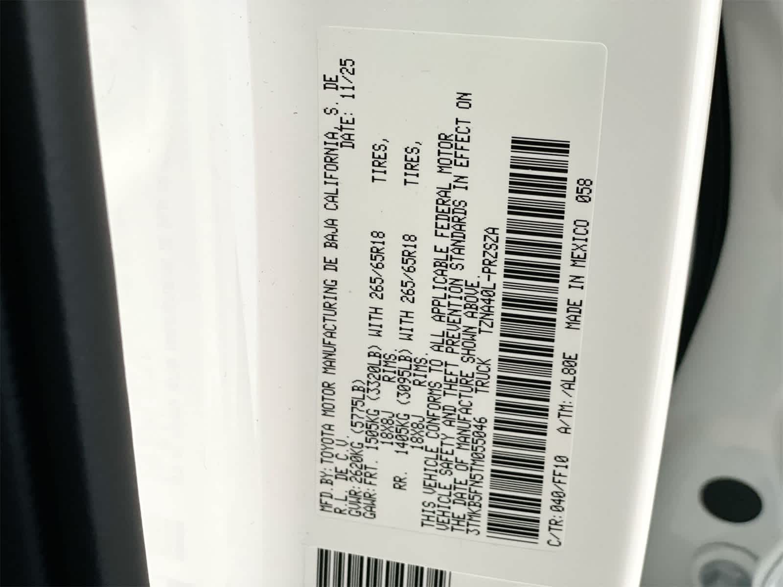 2026 Toyota Tacoma SR5