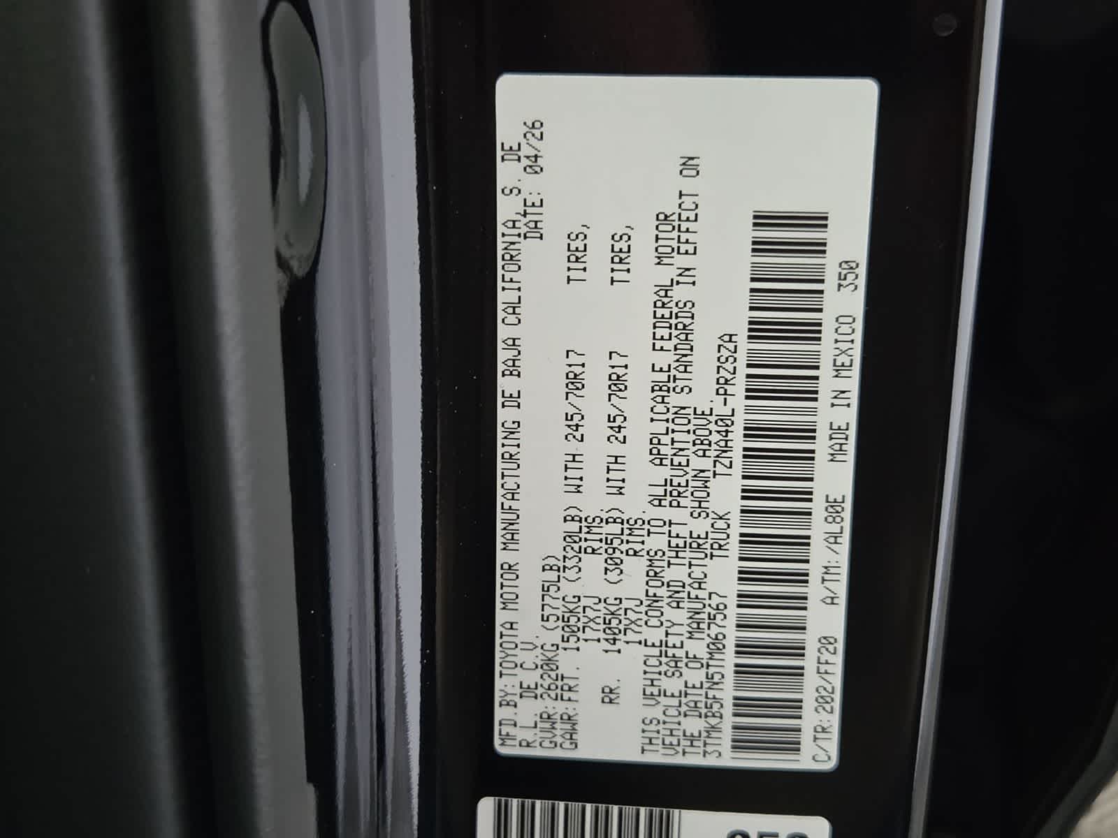 2026 Toyota Tacoma SR5