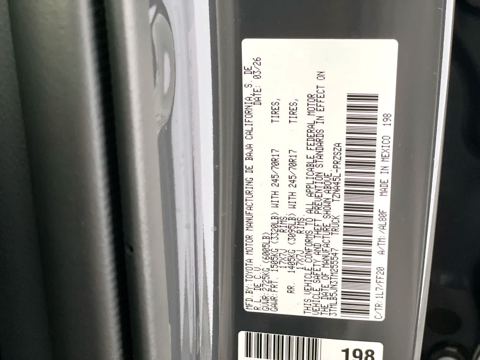 2026 Toyota Tacoma SR5