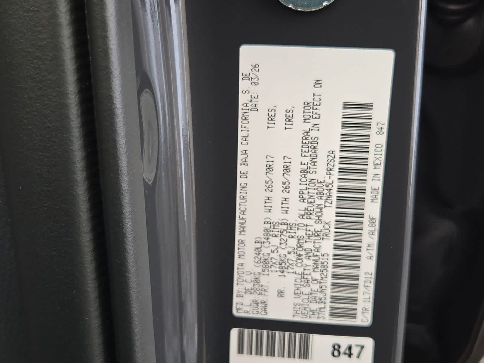 2026 Toyota Tacoma TRD Off Road