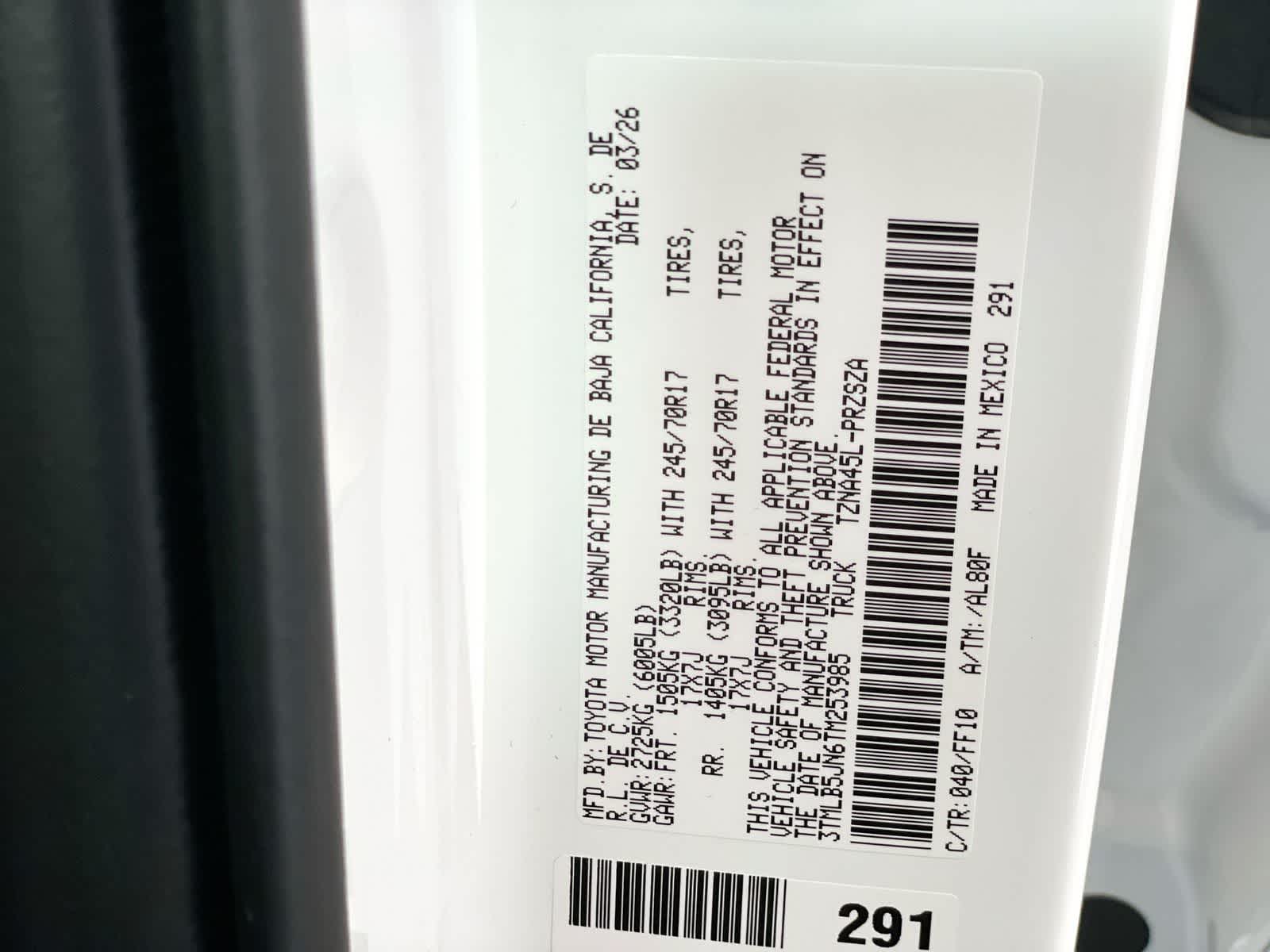 2026 Toyota Tacoma SR5