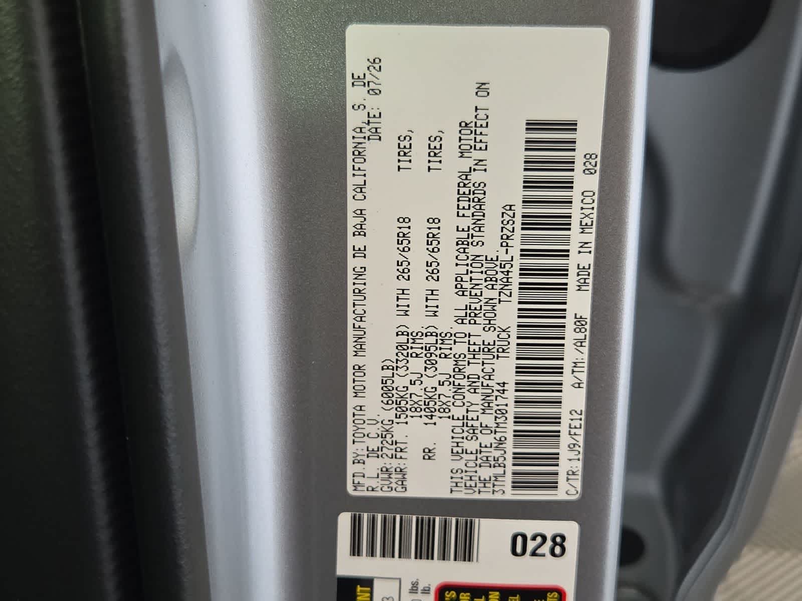 2026 Toyota Tacoma TRD Sport