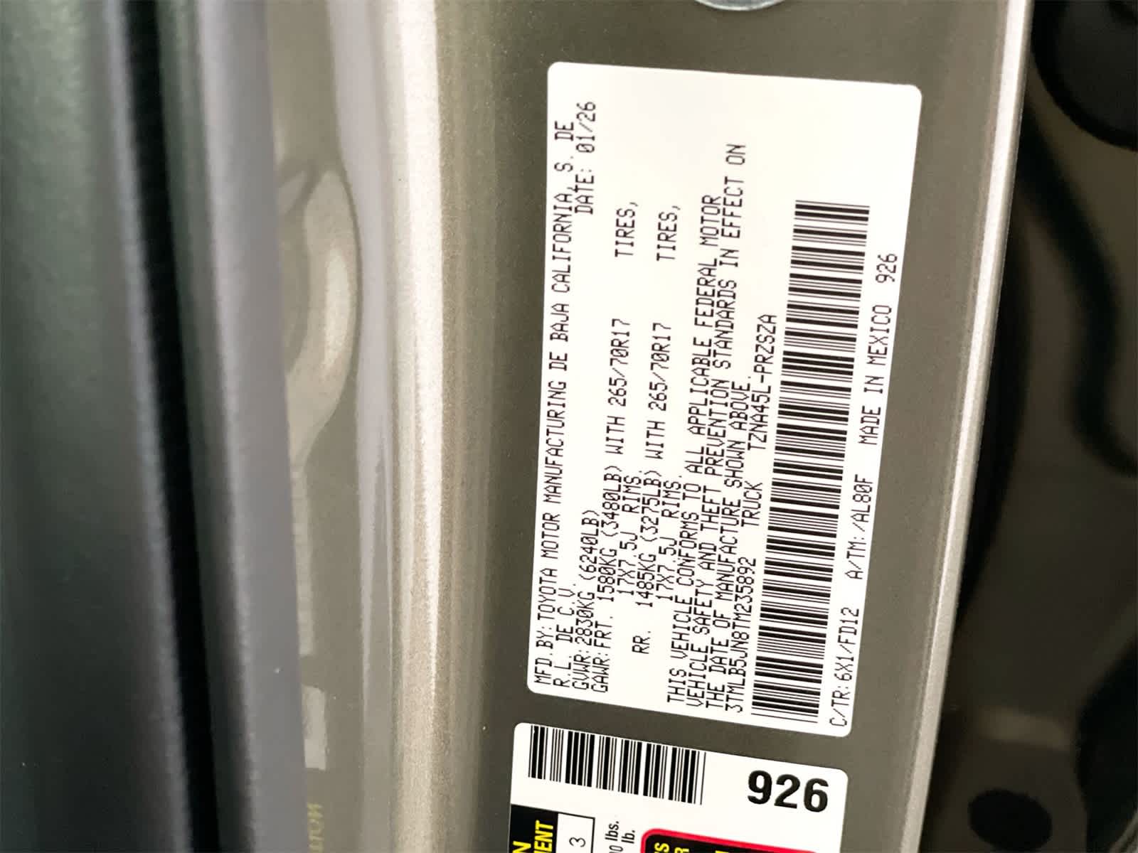 2026 Toyota Tacoma TRD Off Road