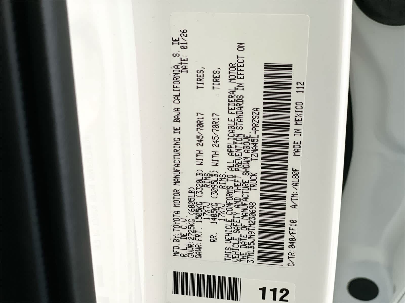 2026 Toyota Tacoma SR5