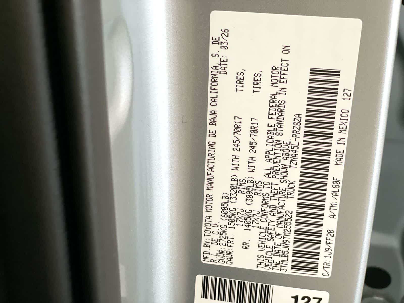 2026 Toyota Tacoma SR5