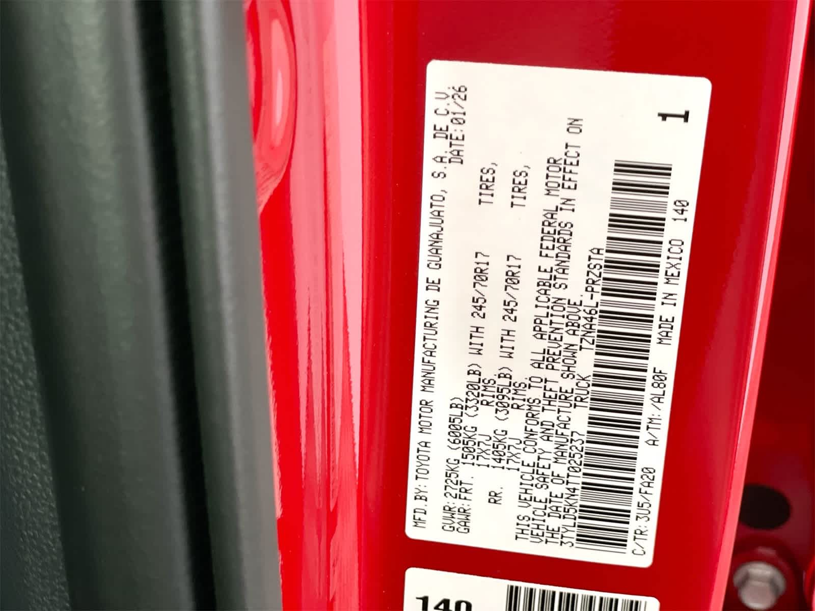 2026 Toyota Tacoma SR