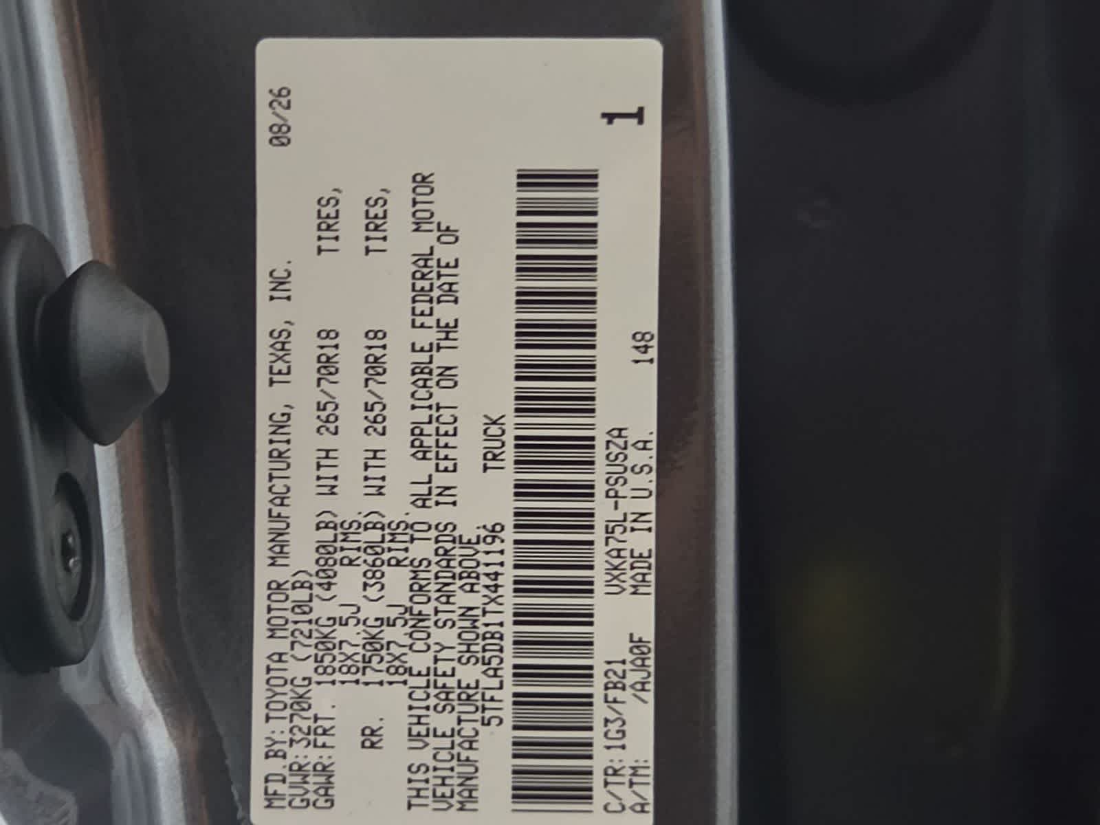 2026 Toyota Tundra SR5