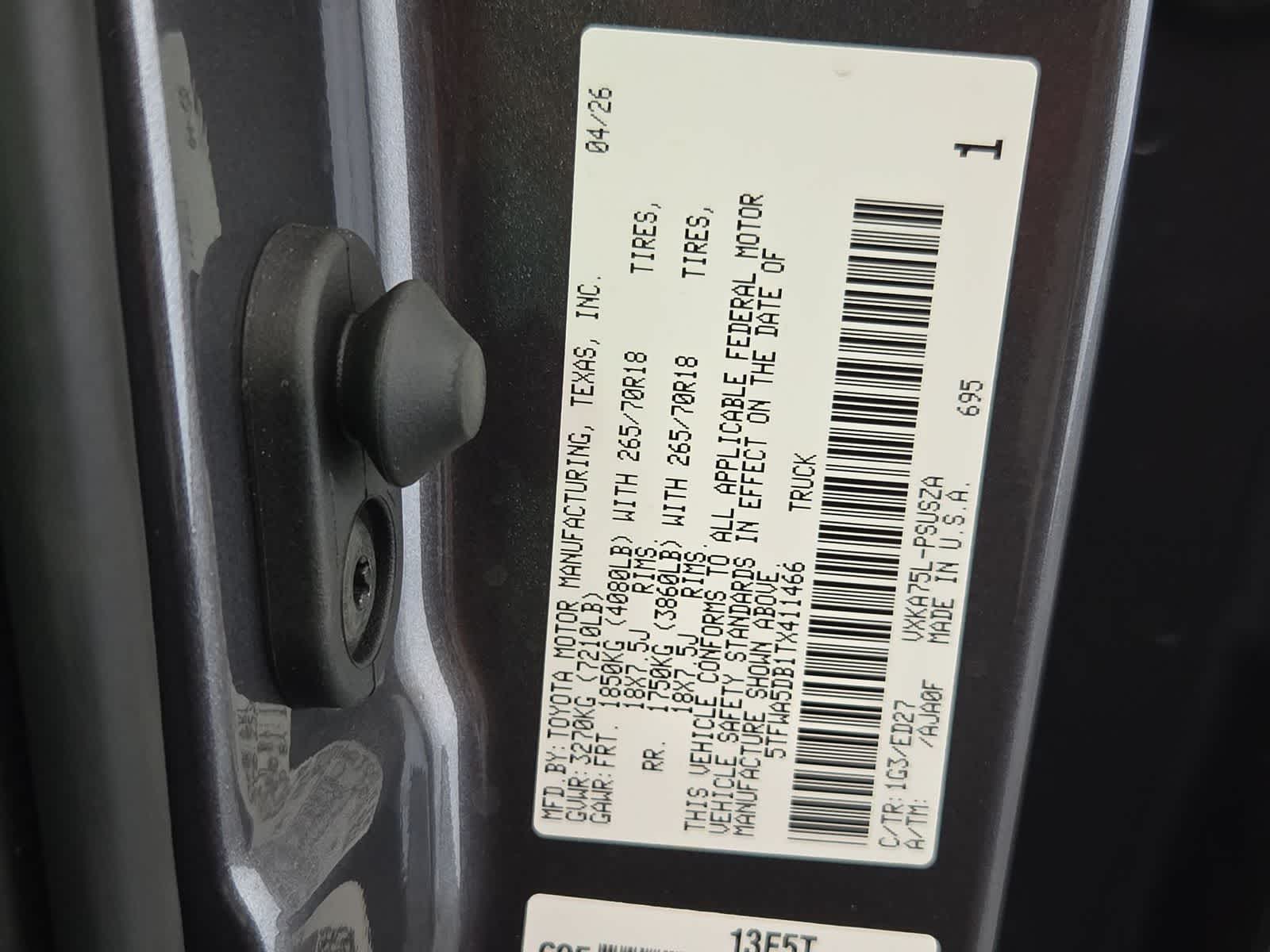2026 Toyota Tundra Base