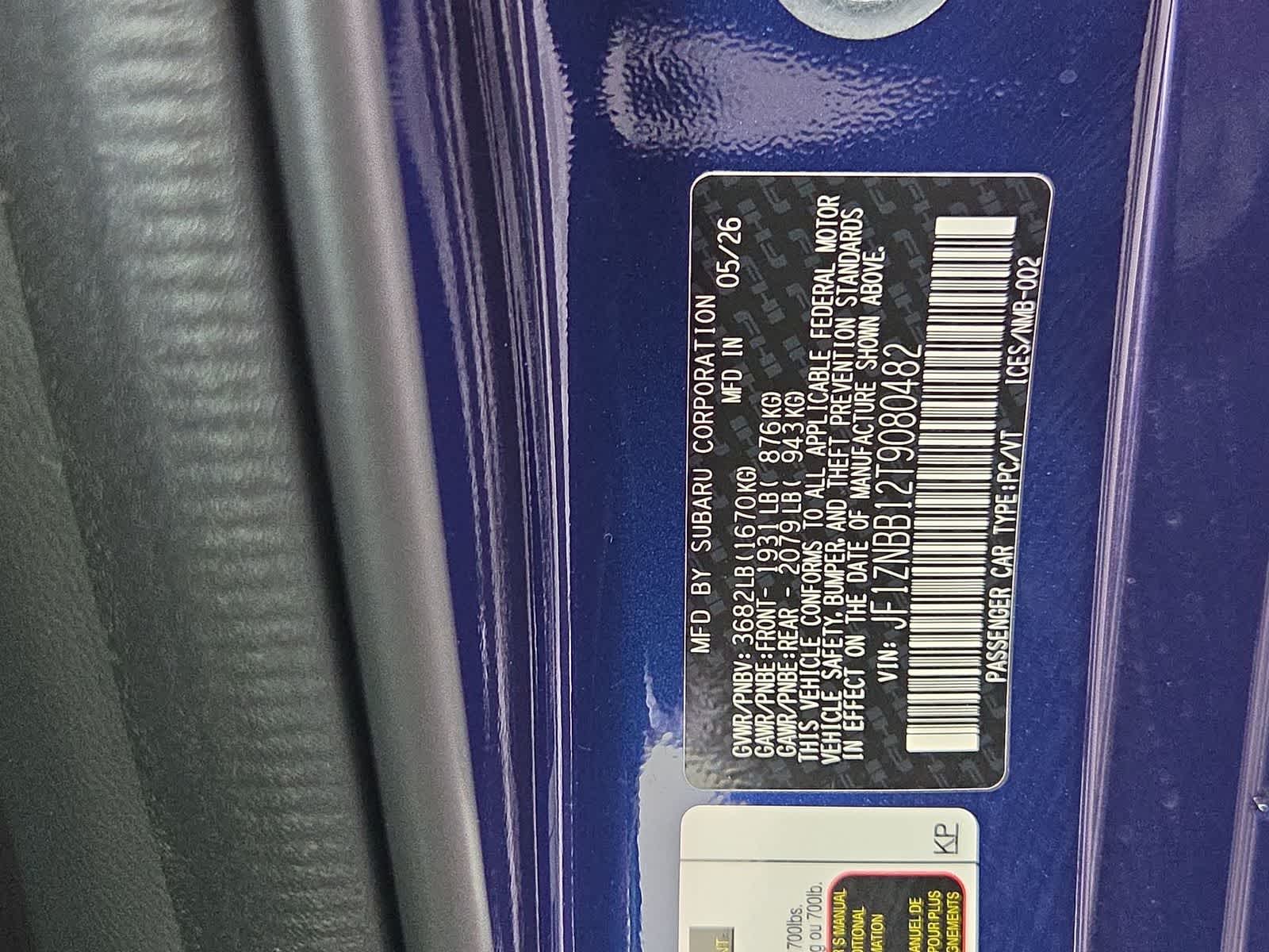 2026 Toyota GR86 Manual (Natl)