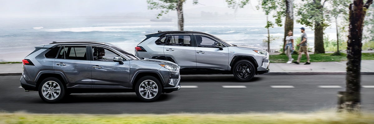 image of Toyota vehicles driving