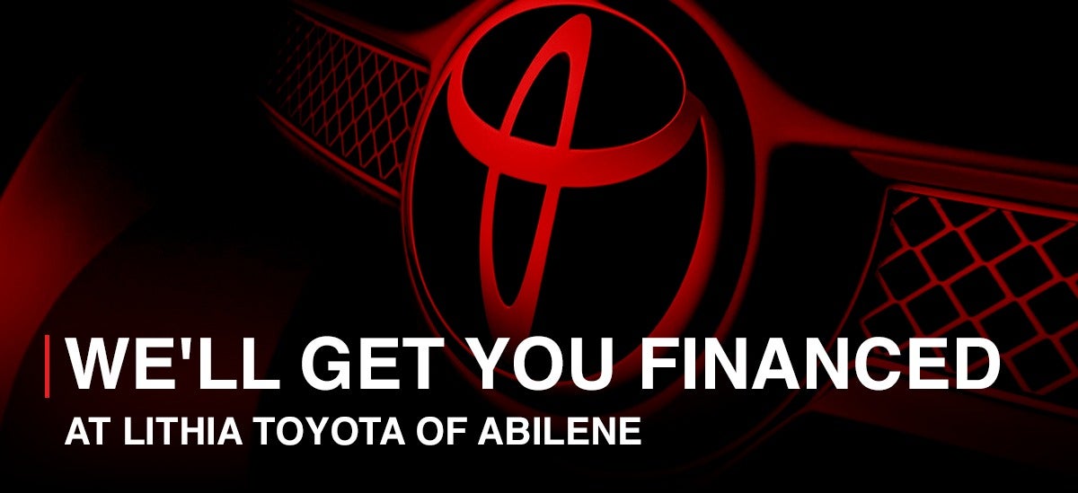 banner image with white text 'We'll Get You Financed'