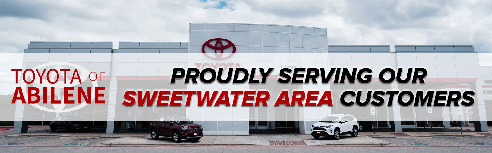 image banner of Lithia Toyota with proudly servicing Sweetwater text