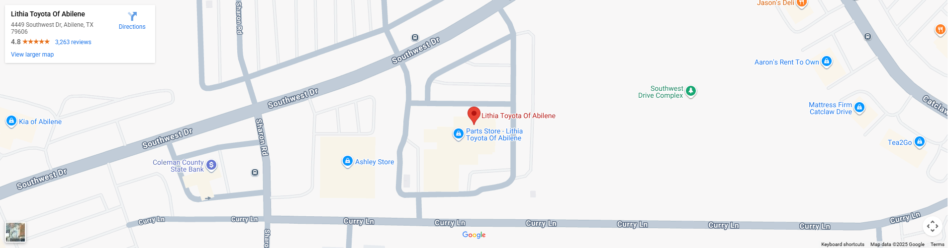 Toyota of Abilene Google Map